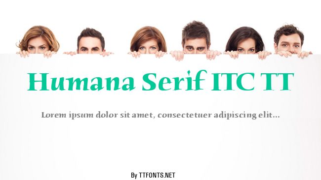 Humana Serif ITC TT example