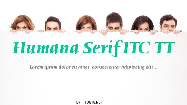 Humana Serif ITC TT example