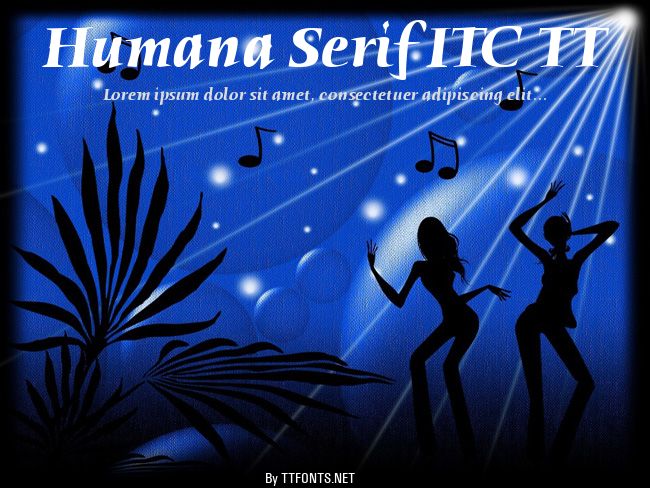 Humana Serif ITC TT example