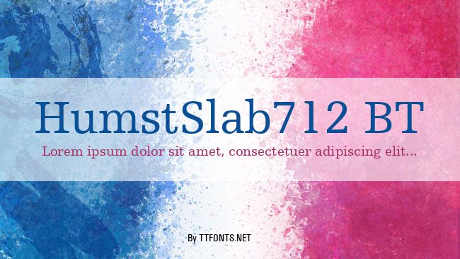 HumstSlab712 BT example