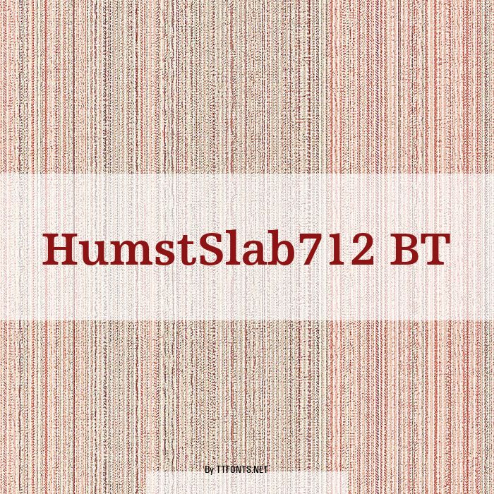 HumstSlab712 BT example