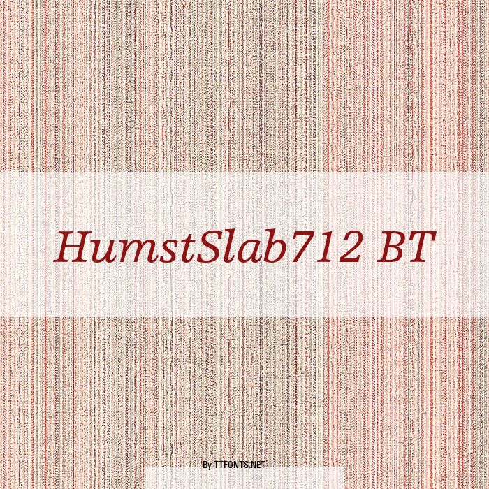 HumstSlab712 BT example