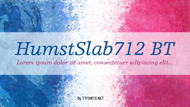 HumstSlab712 BT example