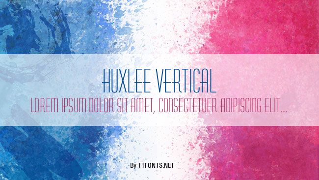 Huxlee Vertical example