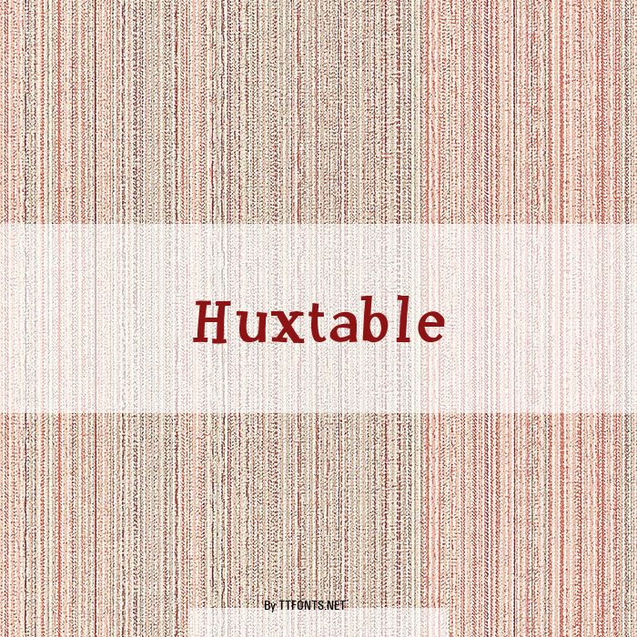 Huxtable example
