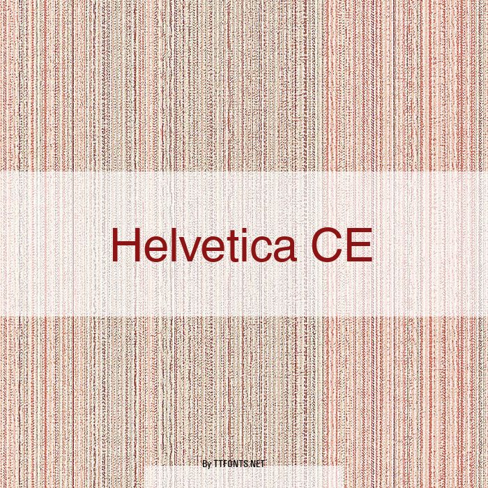 Helvetica CE example