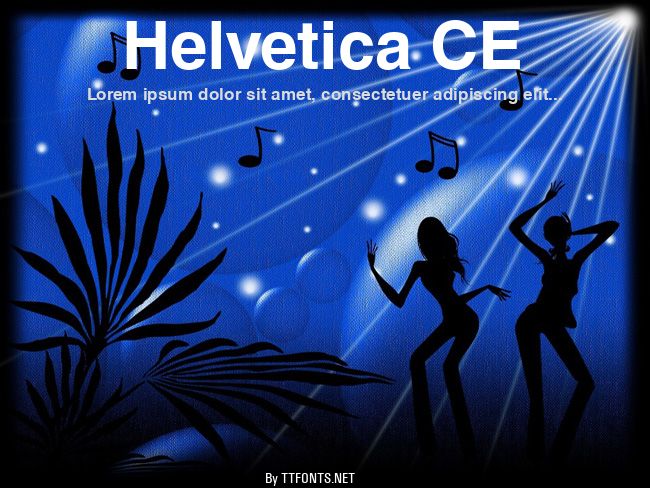 Helvetica CE example