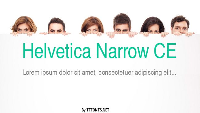 Helvetica Narrow CE example