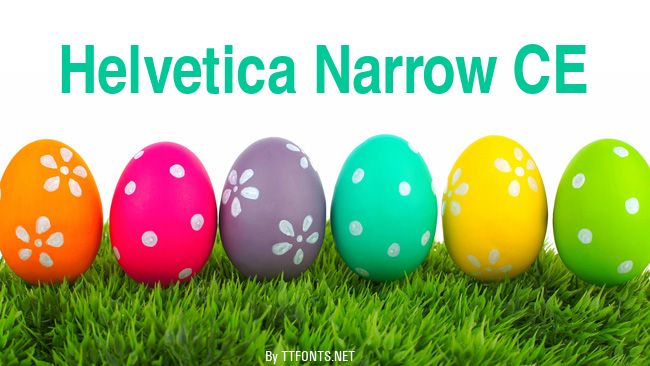 Helvetica Narrow CE example