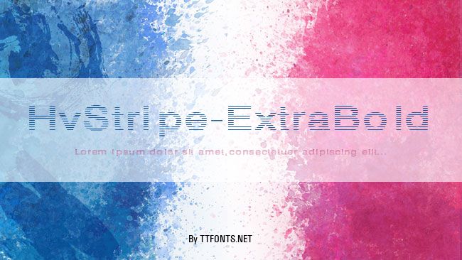 HvStripe-ExtraBold example