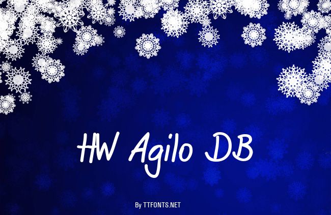 HW Agilo DB example
