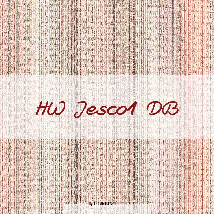 HW Jesco1 DB example