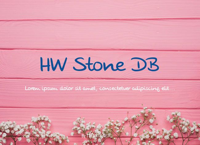 HW Stone DB example