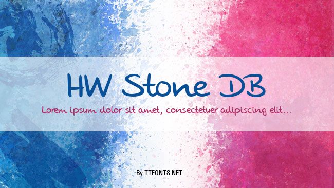 HW Stone DB example