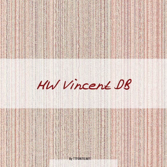 HW Vincent DB example