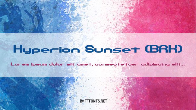 Hyperion Sunset (BRK) example