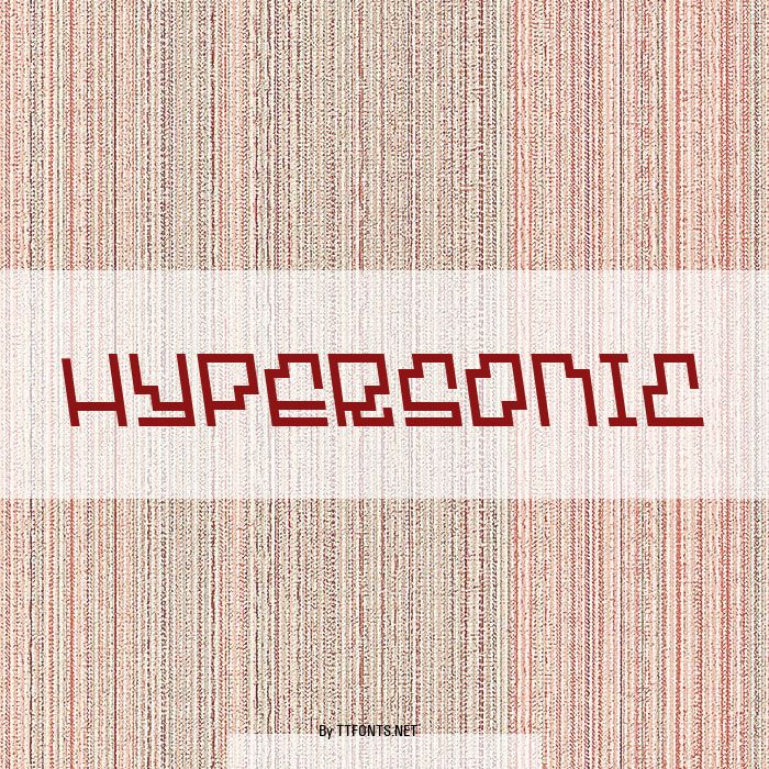 Hypersonic example