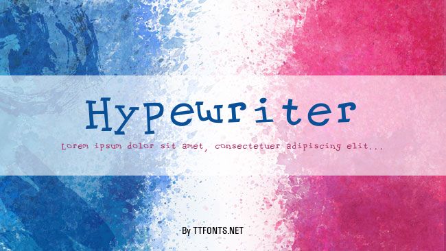 Hypewriter example
