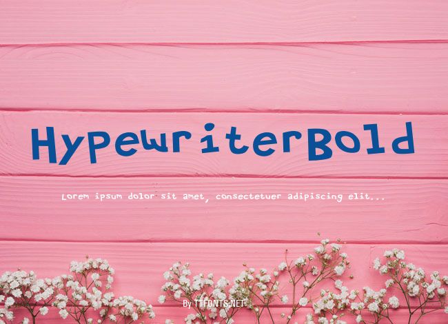 HypewriterBold example