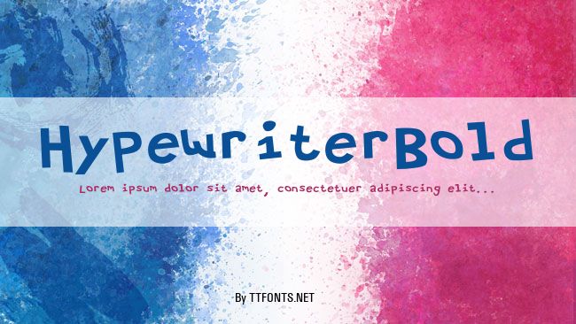 HypewriterBold example