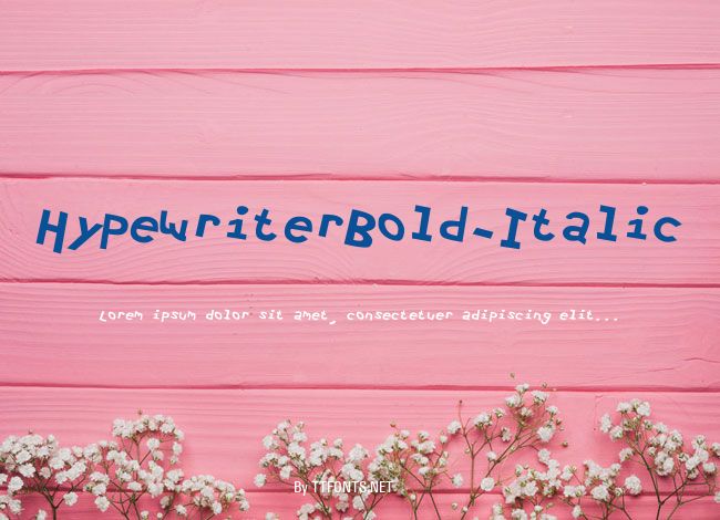 HypewriterBold-Italic example