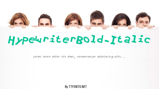 HypewriterBold-Italic example