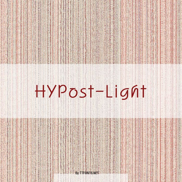 HYPost-Light example