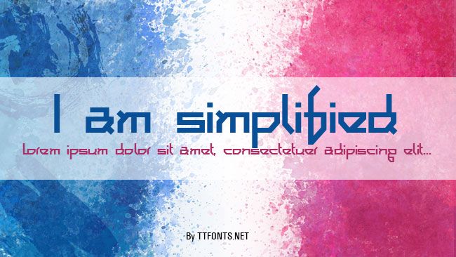 I am simplified example