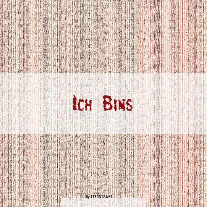 Ich Bins example