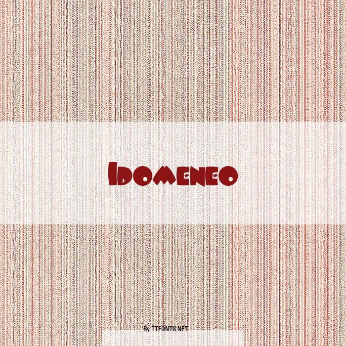 Idomeneo example