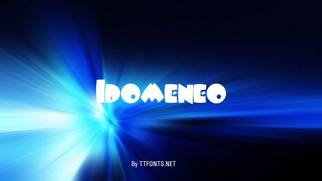 Idomeneo example