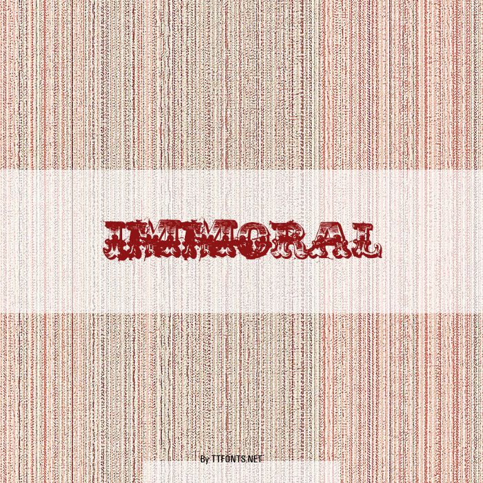 immoral example