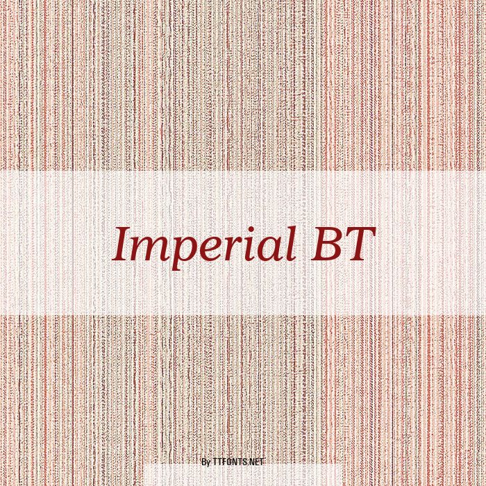 Imperial BT example