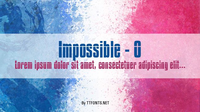 Impossible - 0 example