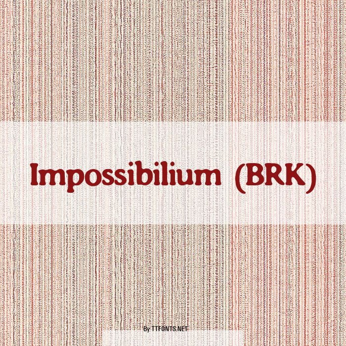 Impossibilium (BRK) example
