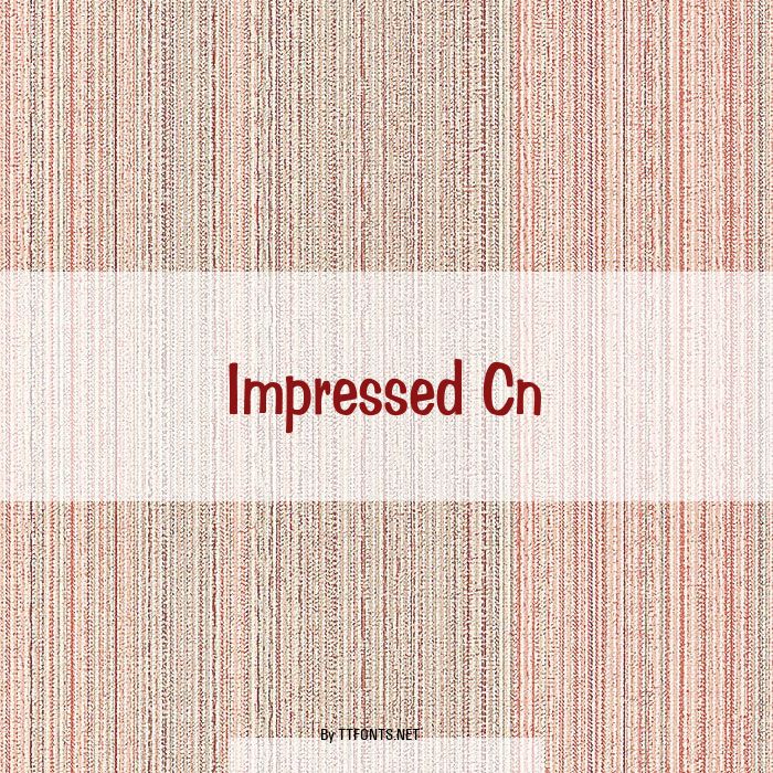 Impressed Cn example
