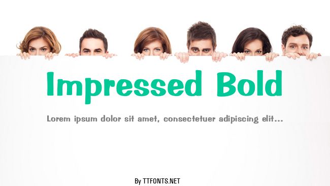Impressed Bold example