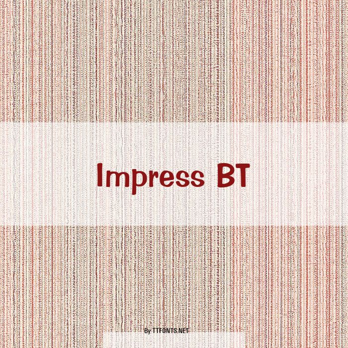 Impress BT example