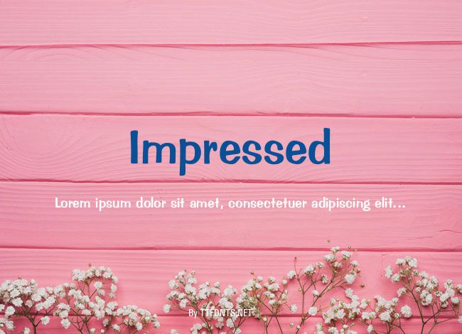 Impressed example