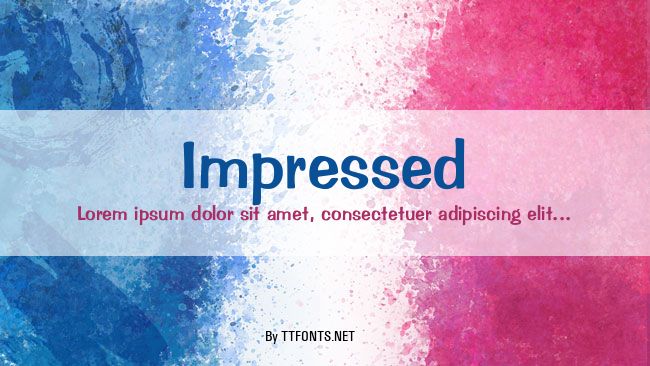 Impressed example