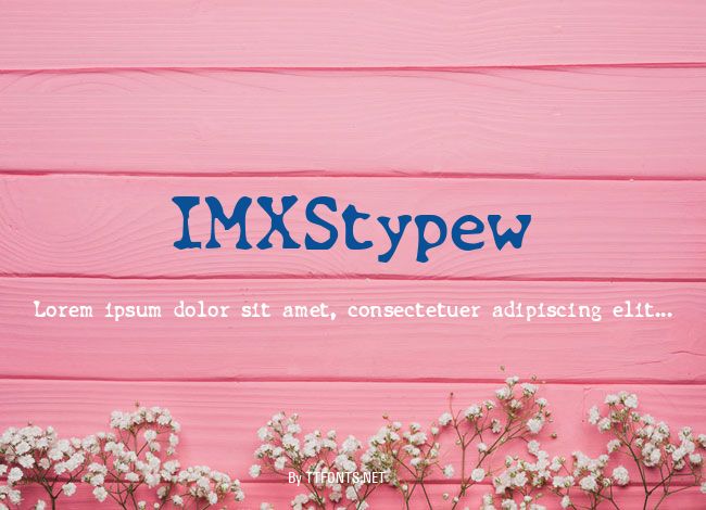 IMXStypew example