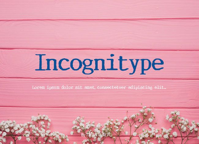 Incognitype example