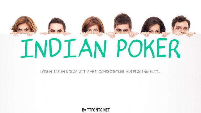 indian poker. example