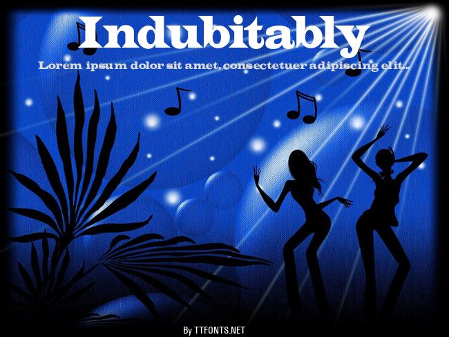 Indubitably example