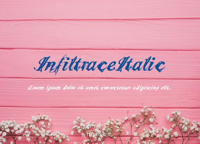 InfiltraceItalic example