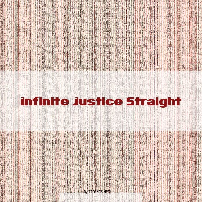 Infinite Justice Straight example