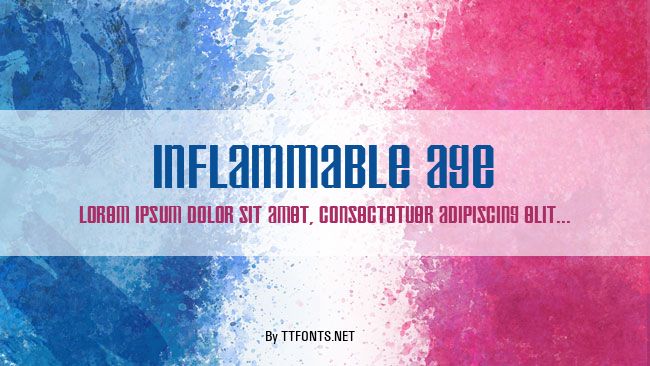 Inflammable Age example