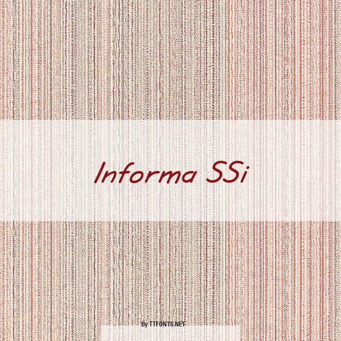 Informa SSi example