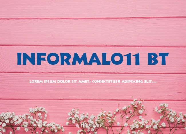 Informal011 BT example