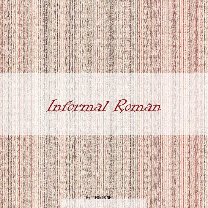 Informal Roman example